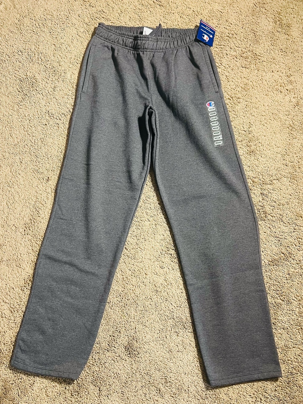 NWT Champion Powerblend Gray Fleece Sweatpants Men’s M